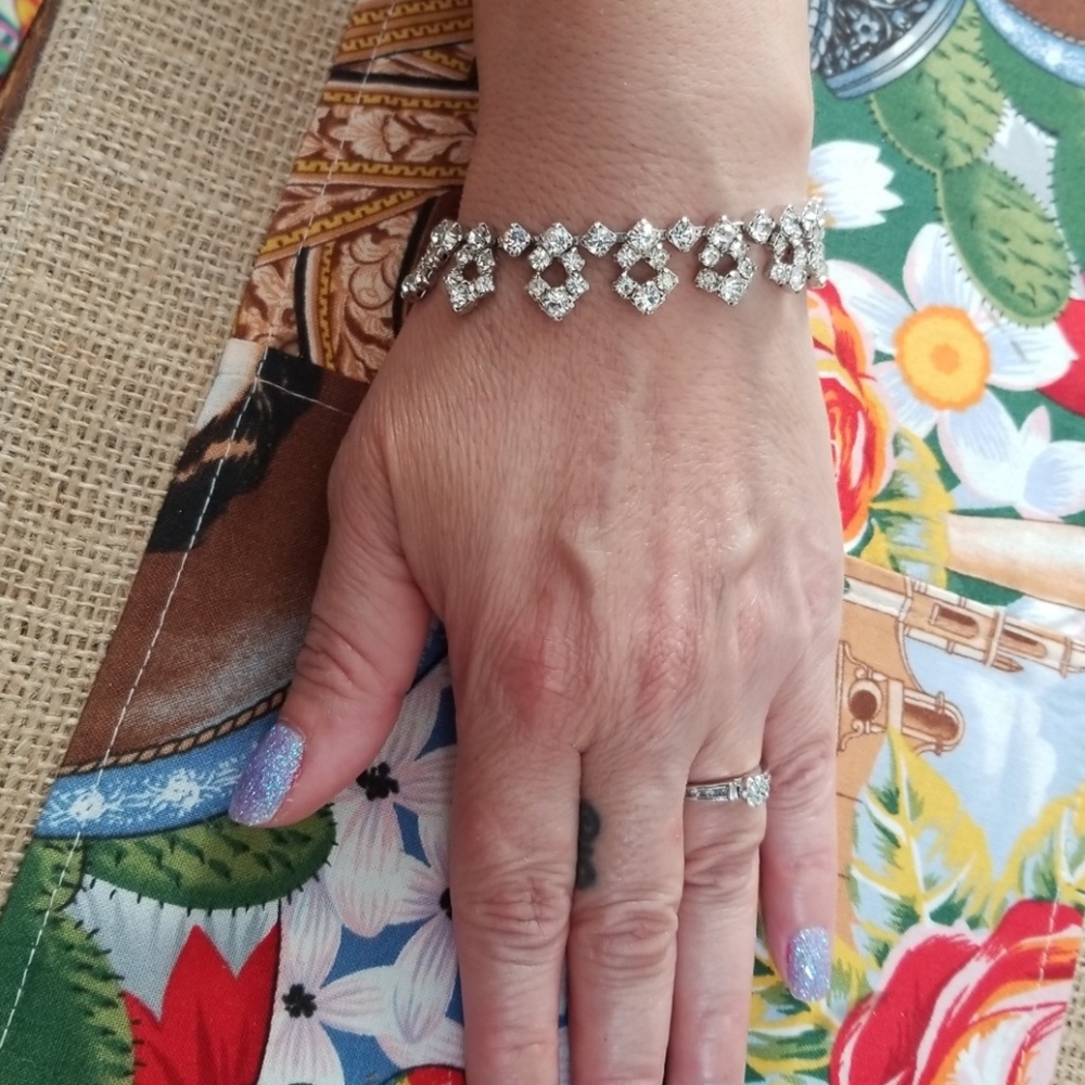 Vintage rhinestone bracelet